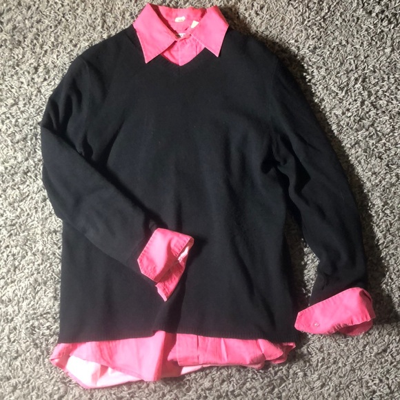 Express Sweaters - Express Women’s layered look collard sweater